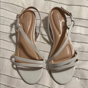 Easy Spirit White Multi-Strap Slingback Sandals